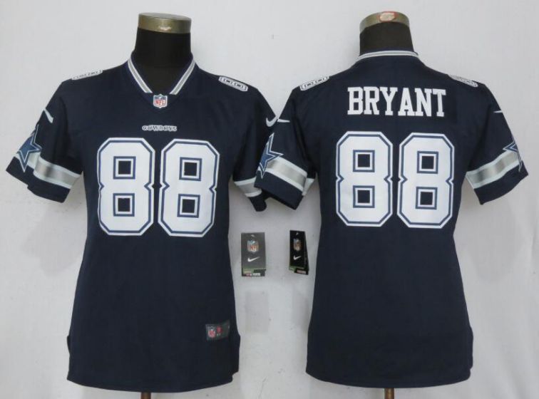 Women Dallas cowboys #88 Bryant Blue Nike Vapor Untouchable Limited NFL Jerseys